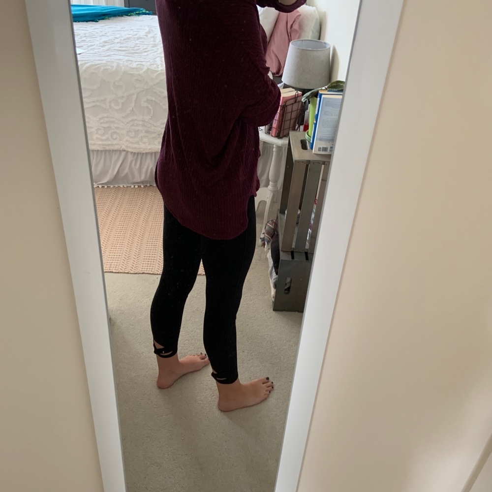 AE Off the Shoulder Ribbed Sweater - Picture 2 of 5